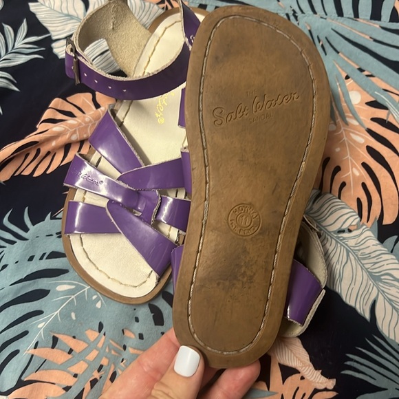 Saltwater purple sandals size 11 - Picture 4 of 4